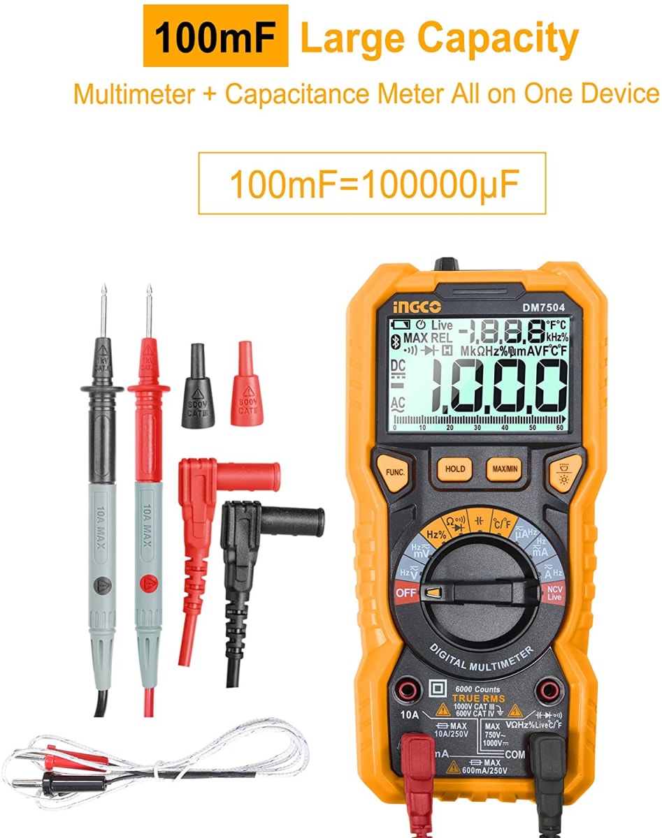 MULTIMETRO DIGITAL DM7504 INGCO4