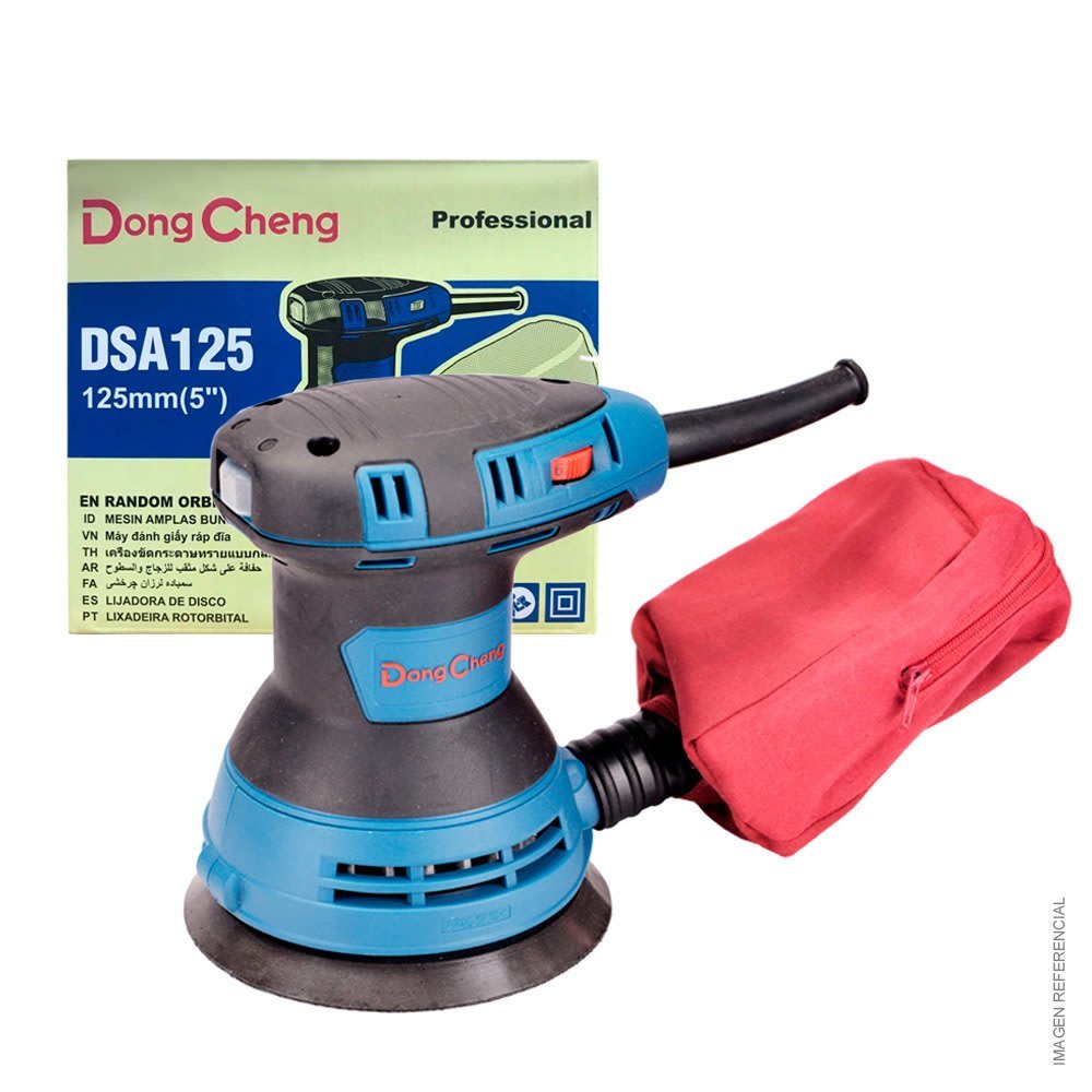 Lijadora Orbital Dongcheng DSA125 300W 125mm4