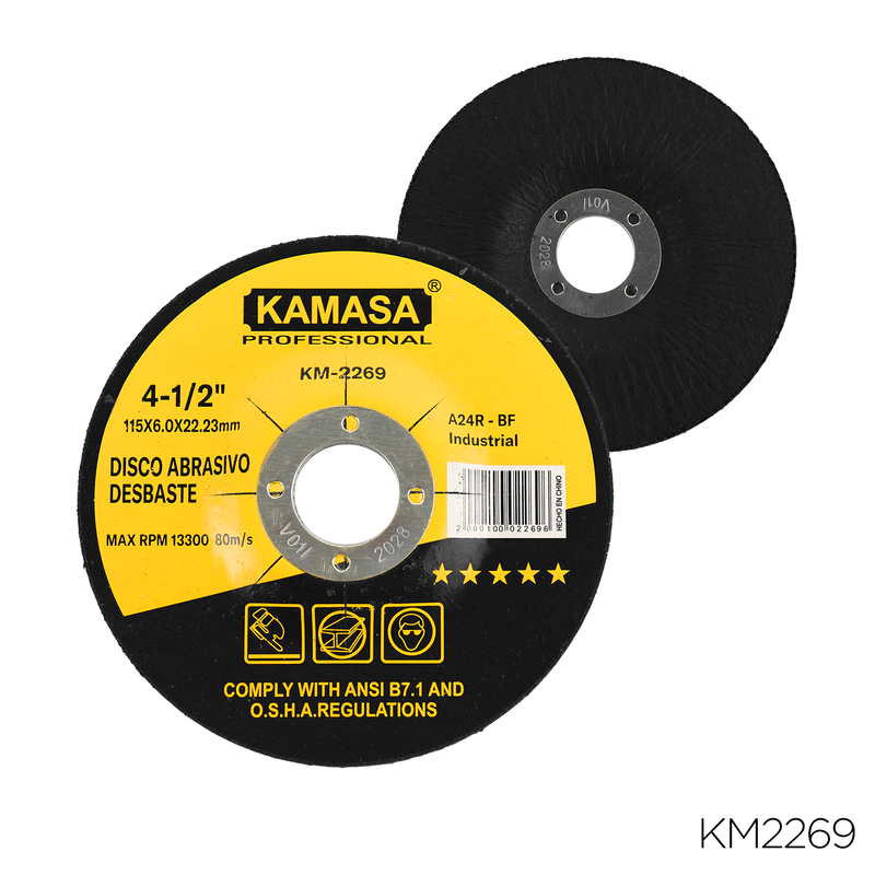 DISCO DE CORTE 4 1/5 115X6X22.23MM KAMASA - KM22691