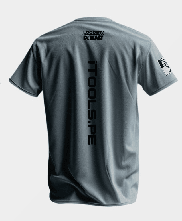 Polo de algodón locos por dewalt color gris - talla L3