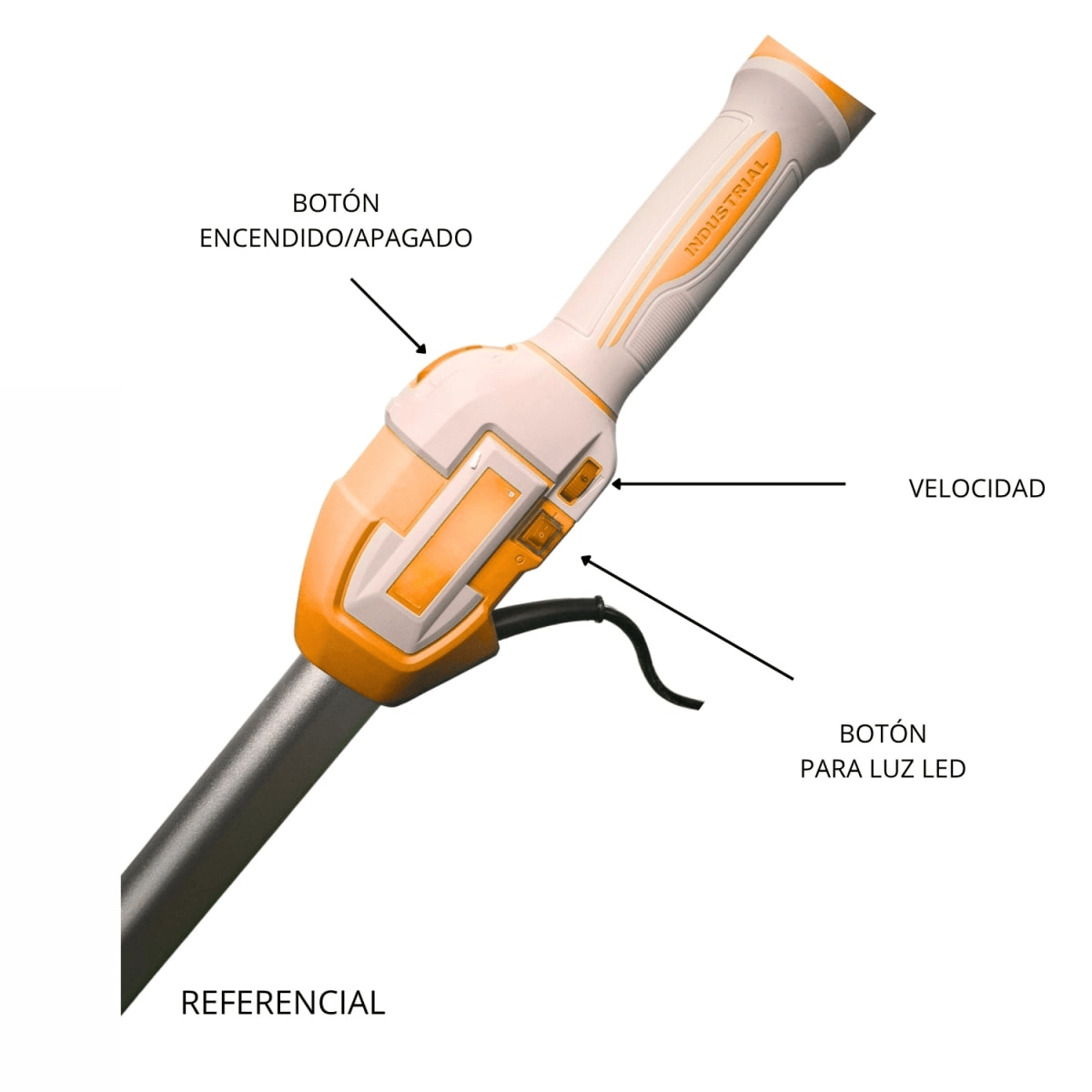 Lijadora de pared y techo Telescópica Industrial 1050w Ingco - DWS1050165