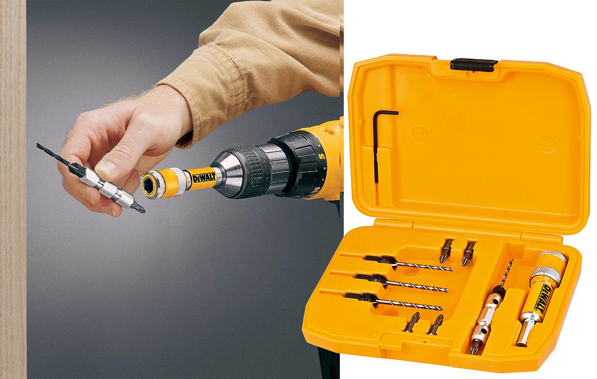 SET DE PERFORACION, ATORNILLADOR Y AVENALLANADOR 10 PIEZAS 