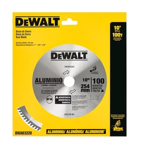 DISCO DE SIERRA PARA ALUMINIO 10