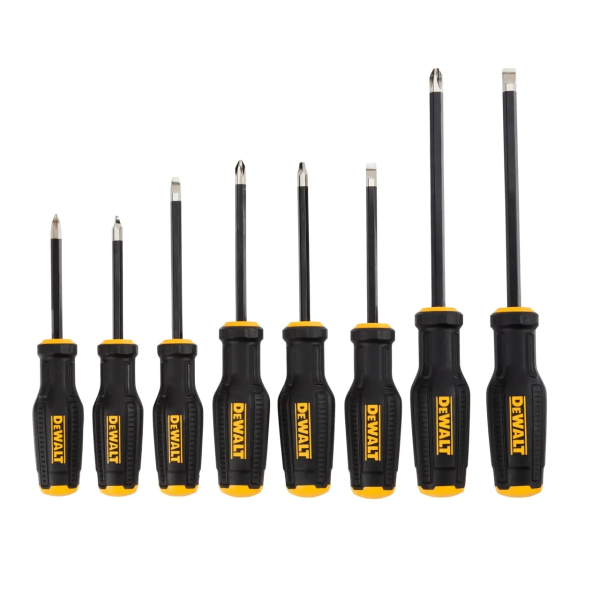 SET DE DESTORNILLADORES TOUGHSERIES 8 PIEZAS DEWALT / DWHT651022