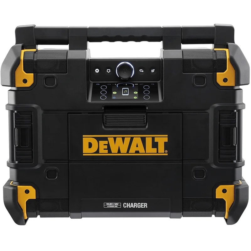 RADIO DIGITAL BLUETOOTH DEWALT FLEXVOLT XR TSTAK PARA LUGAR DE TRABAJO RUDO1