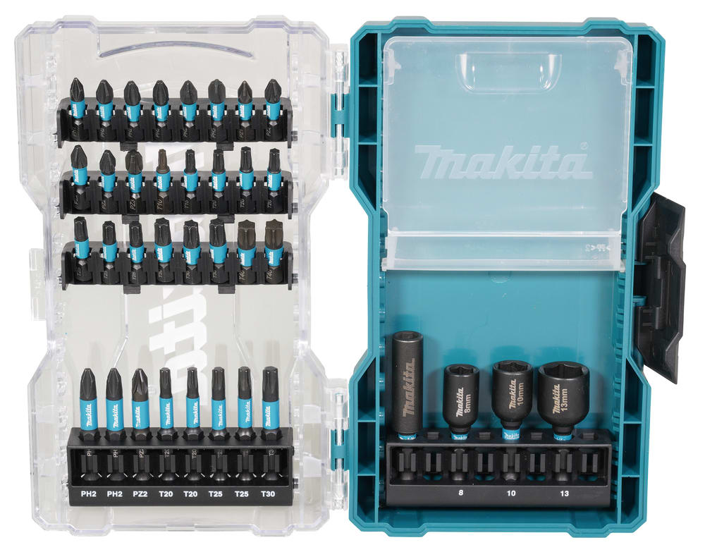 JUEGO DE PUNTAS Y DADOS IMANTADO IMPACT BLACK MAKITA E-229253