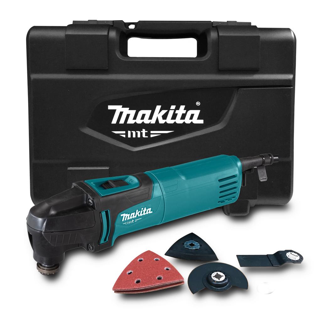 MULTIHERRAMIENTA 200W MT AZUL + 6 ACC. +MALETA MAKITA1