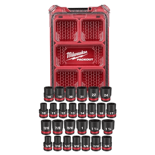 Juego de 27 piezas de dados SHOCKWAVE Impact Duty™ de 1/2