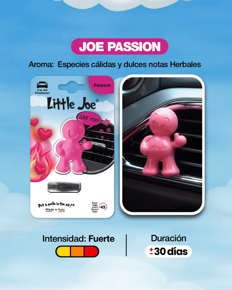 AROMATIZANTE PARA AUTO PASSION LITTLE JOE TU3