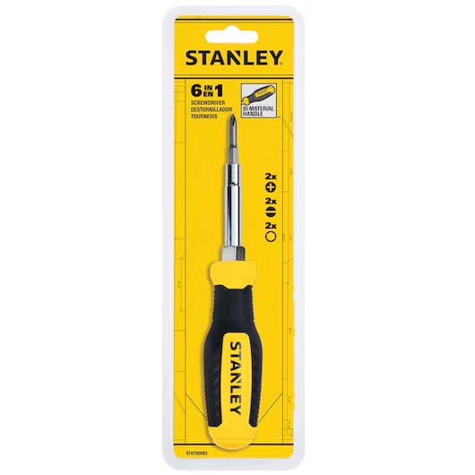 Desarmador Manbo Bi-Material 6 en 1 Stanley STHT600832