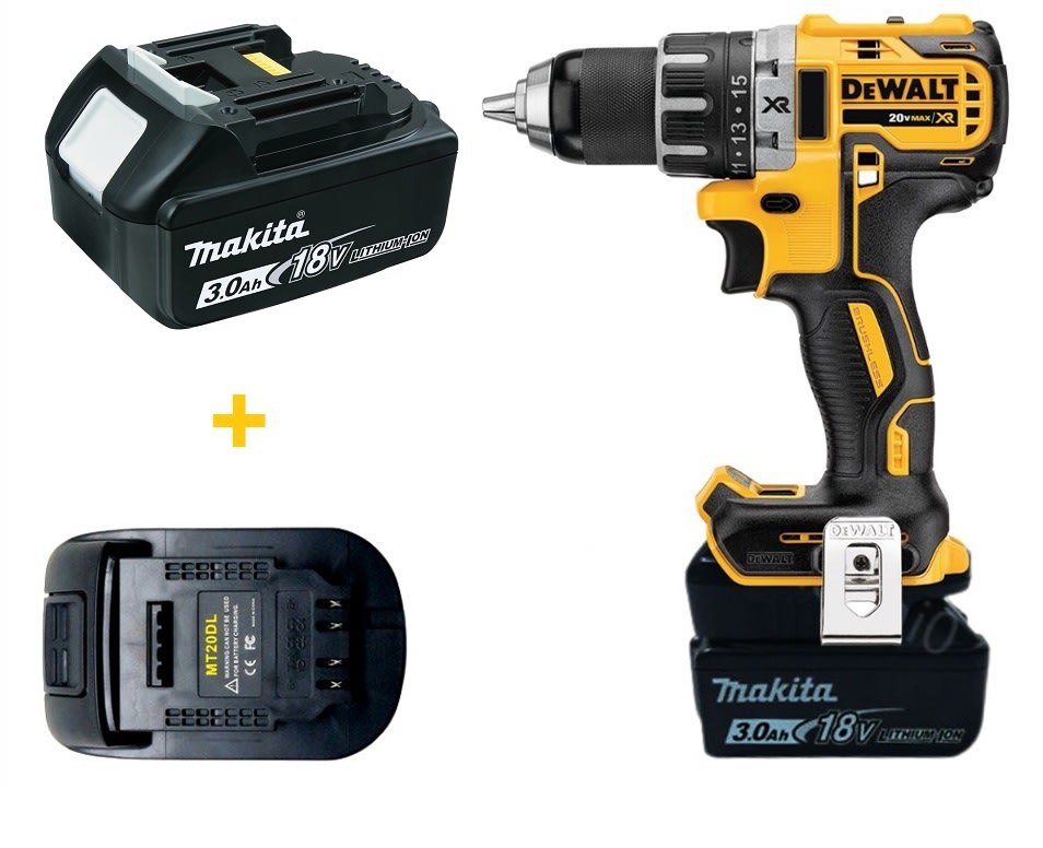 ADAPTADOR DE BATERIA MAKITA A DEWALT TOOLS 18V3
