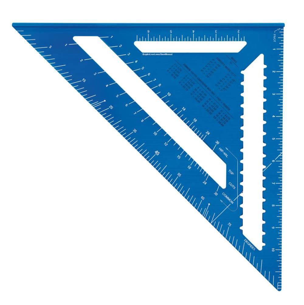 Escuadra para vigas grabada con láser de color azul auténtico de 12 pulgadas Empire Level1