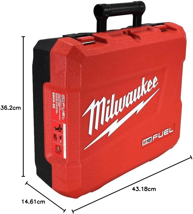 MALETA DE PLASTICO PARA TALADRO PERCUTOR M18 MILWAUKEE / 2904-22-BOX3