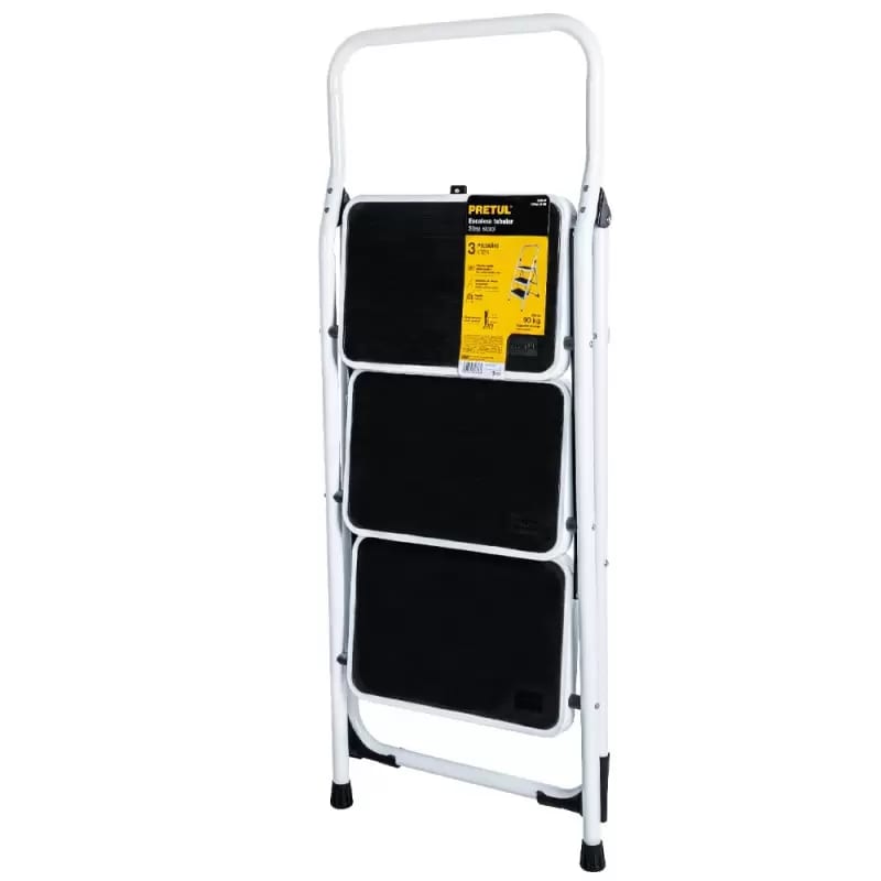 ESCALERA TUBULAR, PEGABLE, 3 ESCALONES 150 KG PRETUL 241203