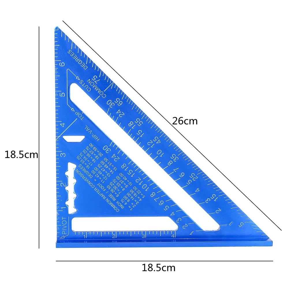 ESCUADRA TRIANGULAR DE ALEACIÓN DE ALUMINIO 7