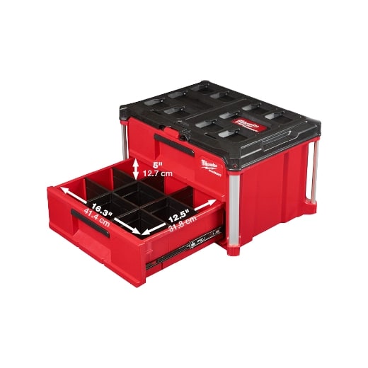 CAJA DE HERRAMIENTAS CON 2 CAJONES PACKOUT/ 48-22-84423