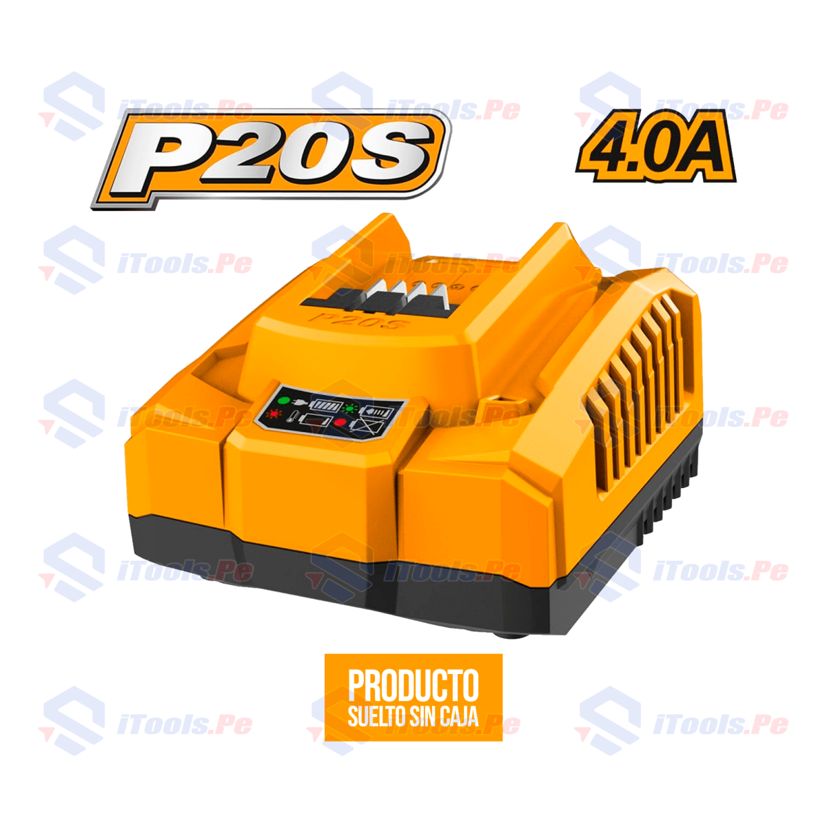 CARGADOR RÁPIDO 20V 4AH INGCO S/CAJA - FCLI20411-DG1