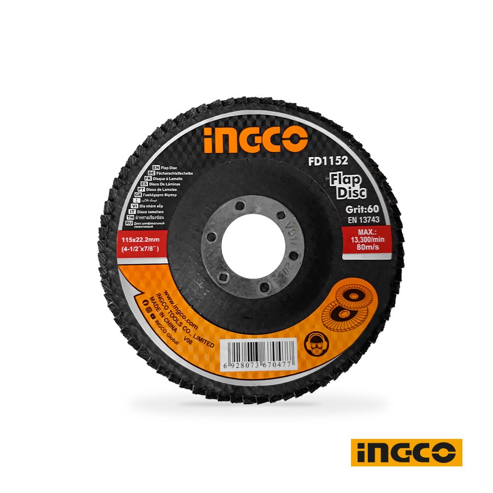 DISCO DISCO FLAP 4 1/2 115MM GRANO 60 FD1152 INGCO2