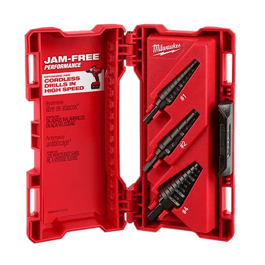 JUEGO DE BROCAS ESCALONADAS 3 PZS MILWAUKEE / 48-89-92211