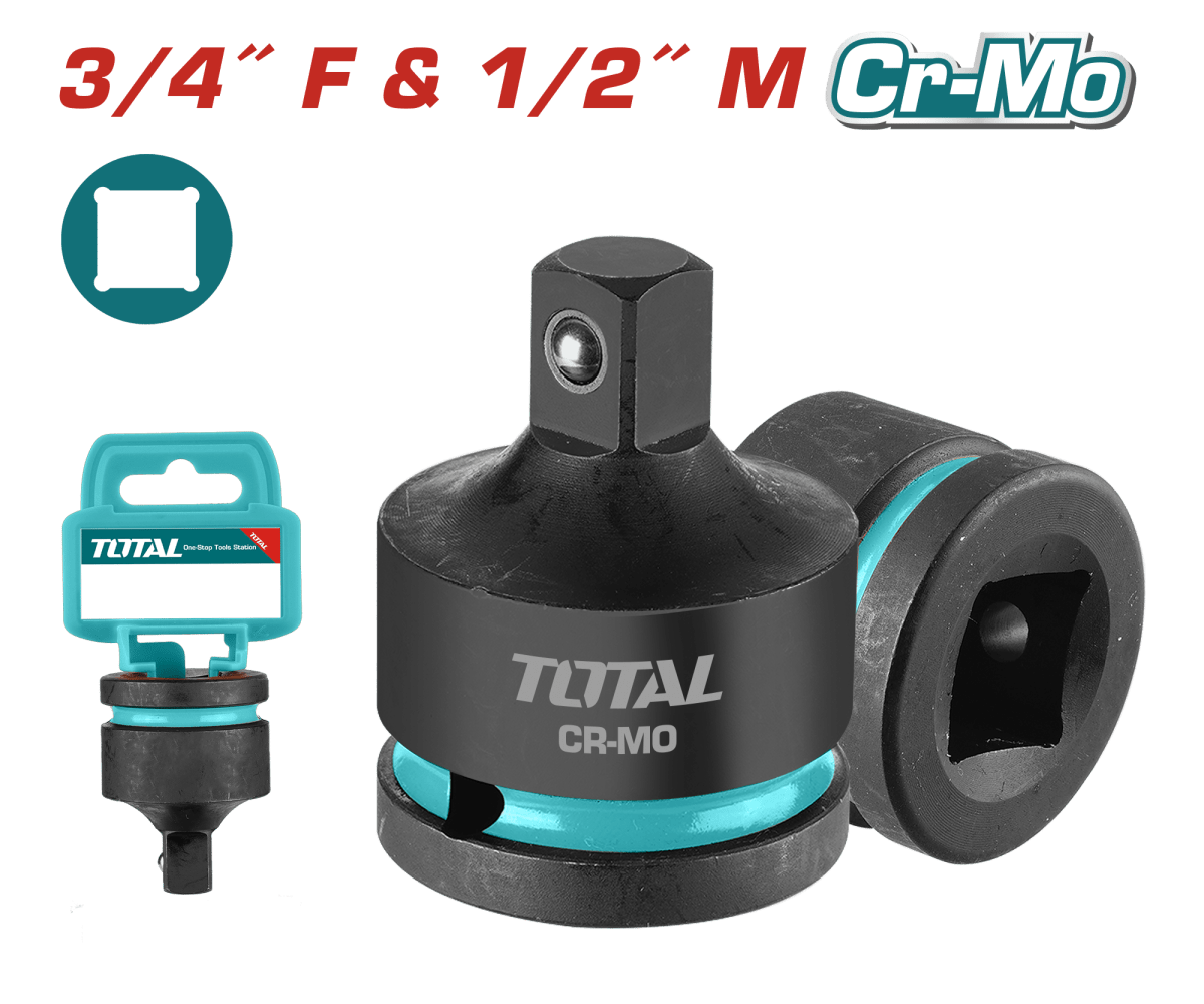 ADAPTADOR DE CUADRADO CR-MO 3/4” - 1/2” TOTAL / THIAD34121