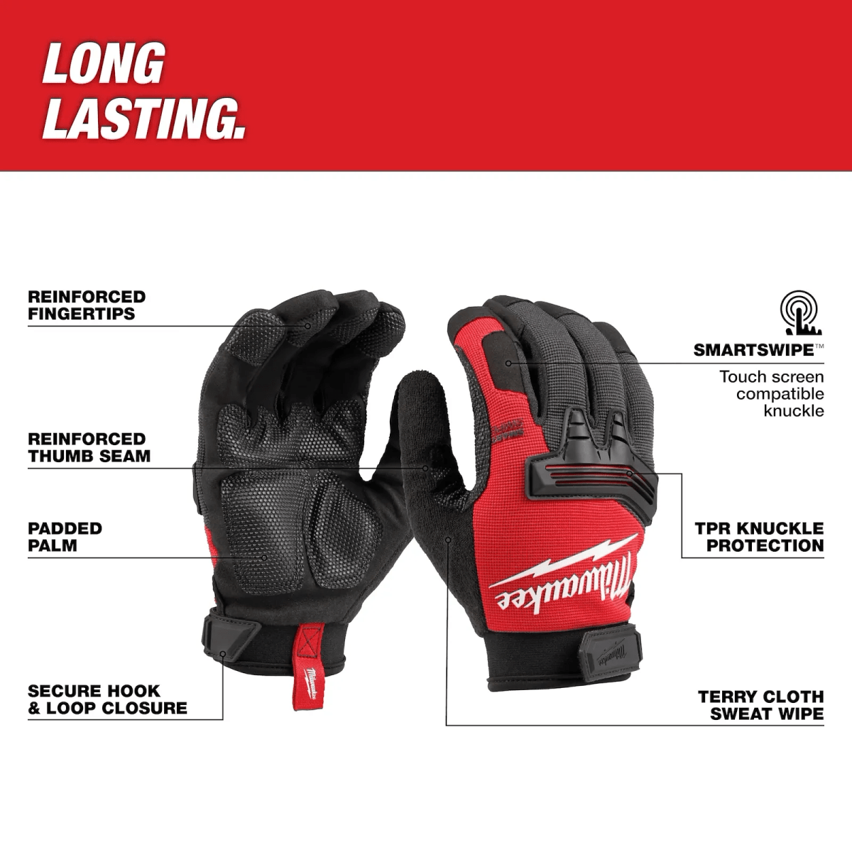 GUANTES DE TRABAJO PARA DEMOLICIÓN TALLA L MILWAUKEE / 48-73-85323
