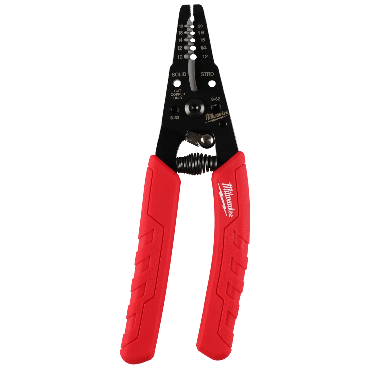 Pelacables y cortador con empuñadura cómoda para cables de 10-18 AWG MILWAUKEE 48-22-30501