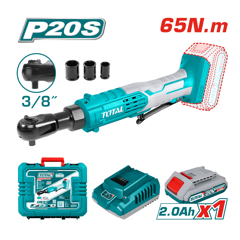 RACHET INALAMBRICO 3/8” LI-ION 20V 65NM TOTAL - TDRLI20601521