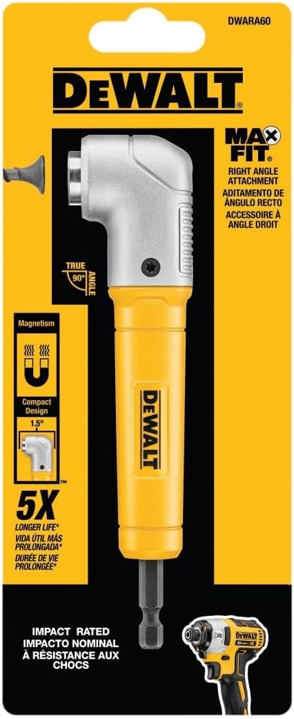 ADAPTADOR DE ANGULO RECTO AMARILLO DEWALT / DWARA602