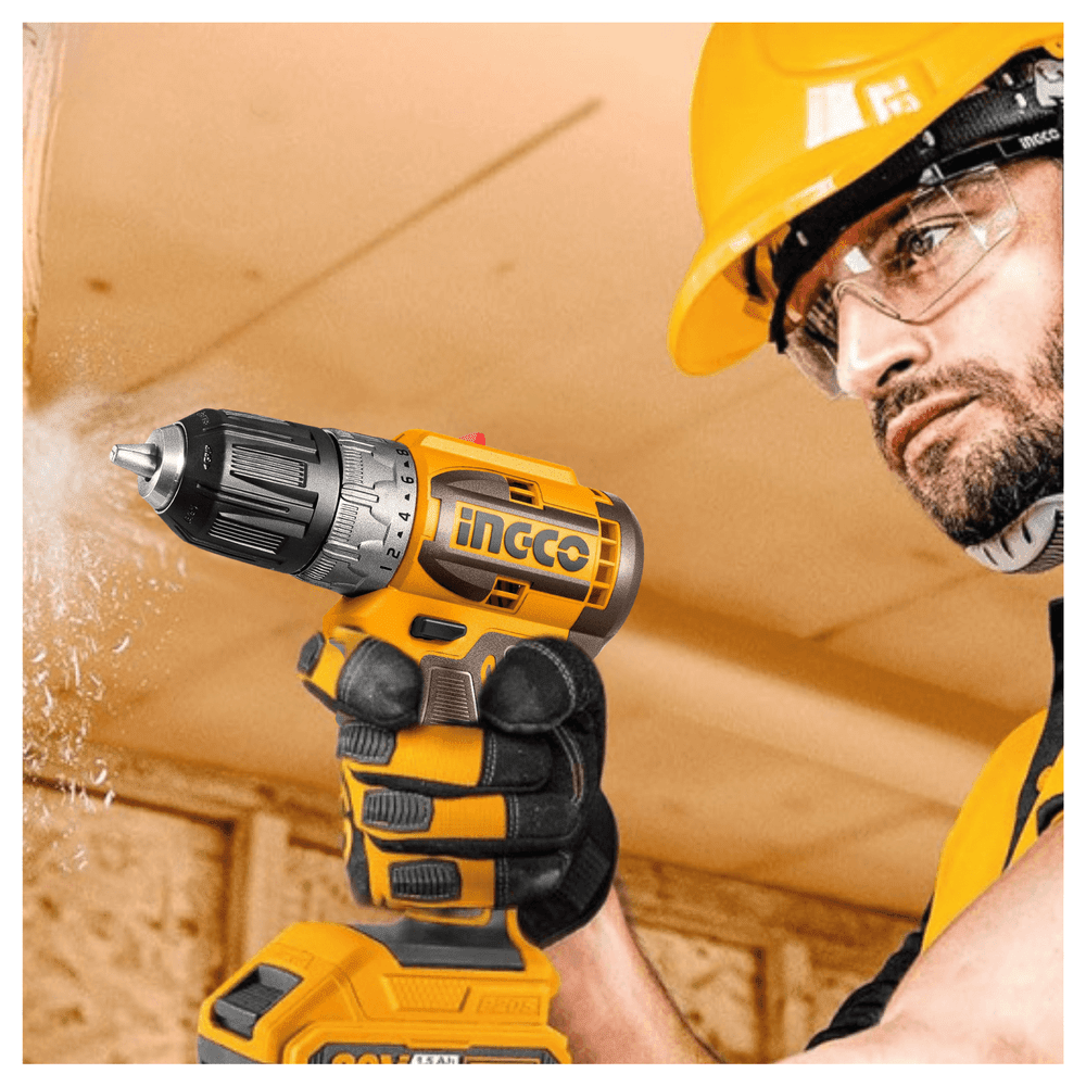 TALADRO ATORNILLADOR BRUSHLESS 52NM + 2 BATERIAS 2 A.H INGCO / CDLI204532