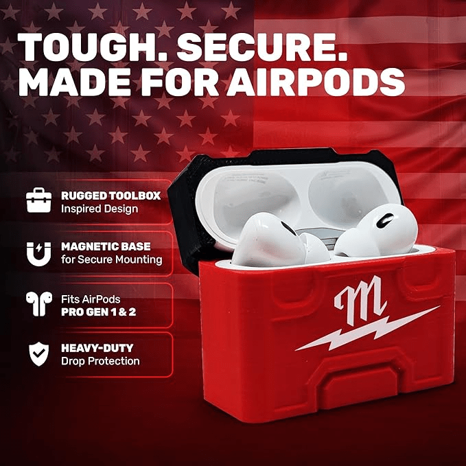 Funda para AirPod Pro 1 y 2 Packout Milwaukee / Airpodcas2