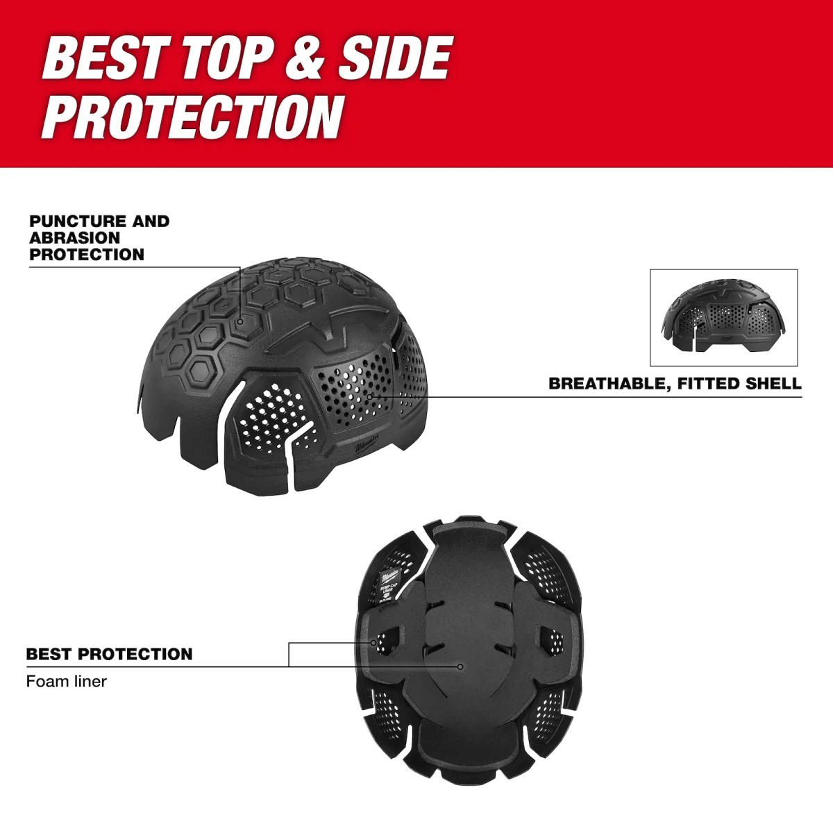 Inserto universal para gorra antigolpes MILWAUKEE / 48-73-10623