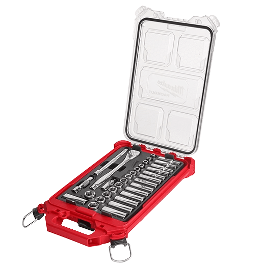 Juego de trinquete y dados métricos 32 Pcs 3/8