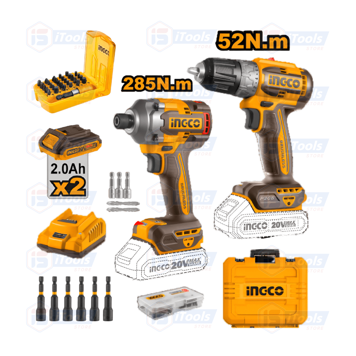 COMBRO BRUSHLESS TALADRO Y ATORNILLADOR DE IMPACTO INECO PAPI1