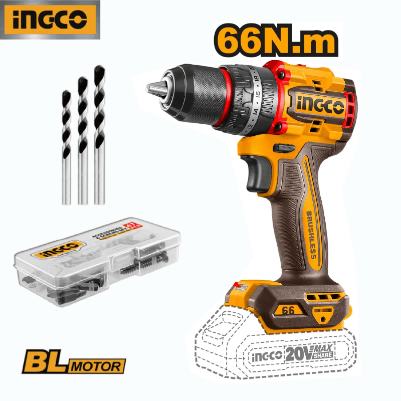 TALADRO PERCUTOR 66NM + ESMERIL ANGULAR 4 1/2