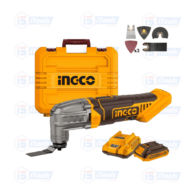 HERRAMIENTA MULTIFUNCION INALAMBRICA + 1 BAT 2 A.H INGCO / CMLI202281