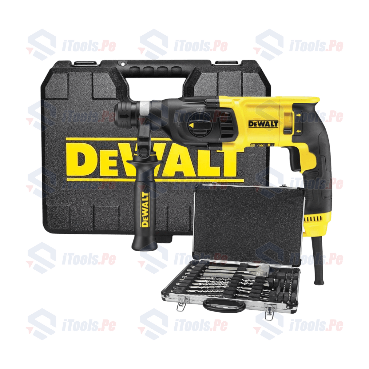 ROTOMARTILLO SDS PLUS 800W 2.9J DEWALT + BROCA SDS PLUS Y CINCELES 17 PZAS MAKITA /D25133K-B2-KIT1
