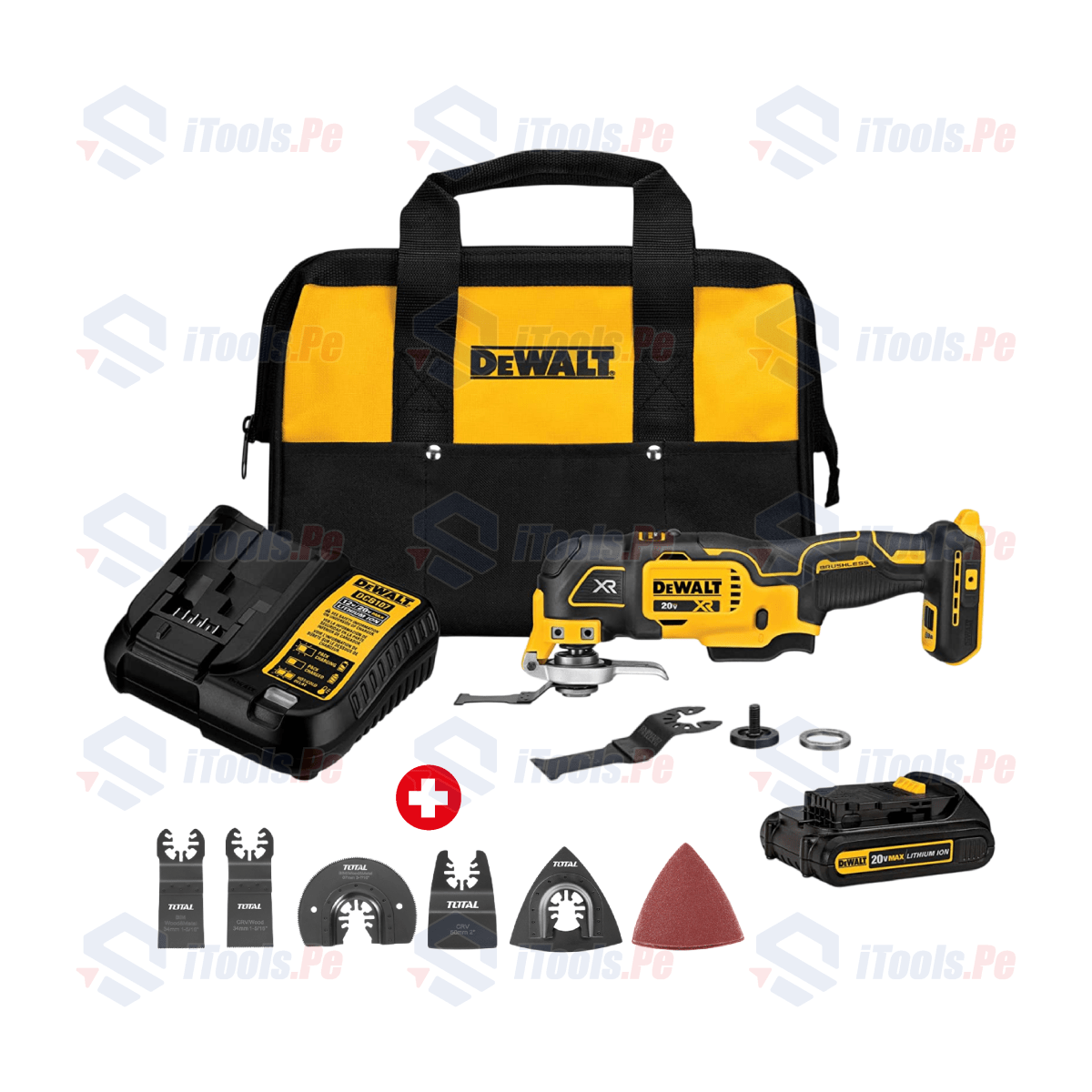 KIT de herramientas oscilantes MAX XR 20V DEWALT + Accesorios para herramienta multifuncional 15 PCS1