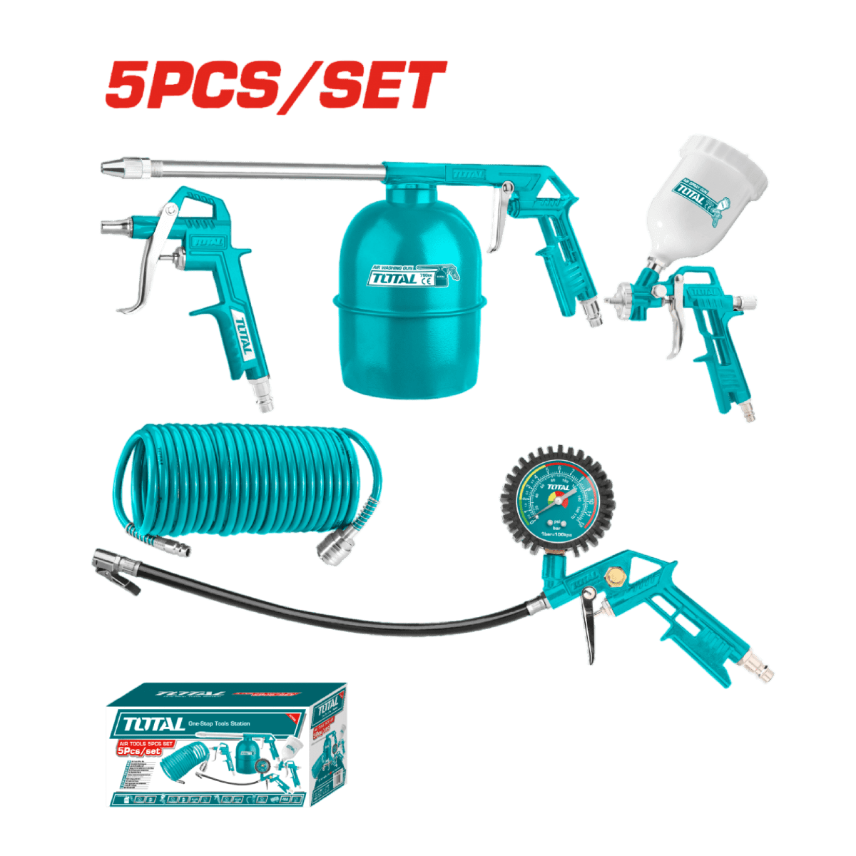 SET DE ACCESORIOS PARA COMPRESORAS 5 PIEZAS TOTAL1