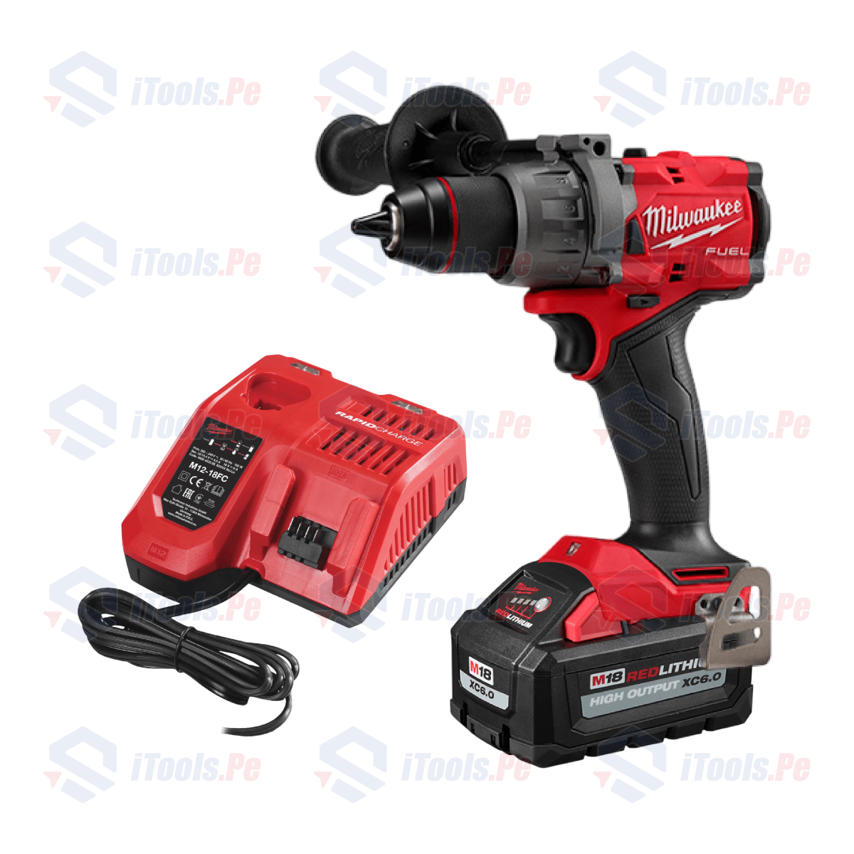 COMBO: TALADRO M18 FUEL + BATERIA 6AH + CARGADOR RAPIDO M12 - M18 MILWAUKEE1