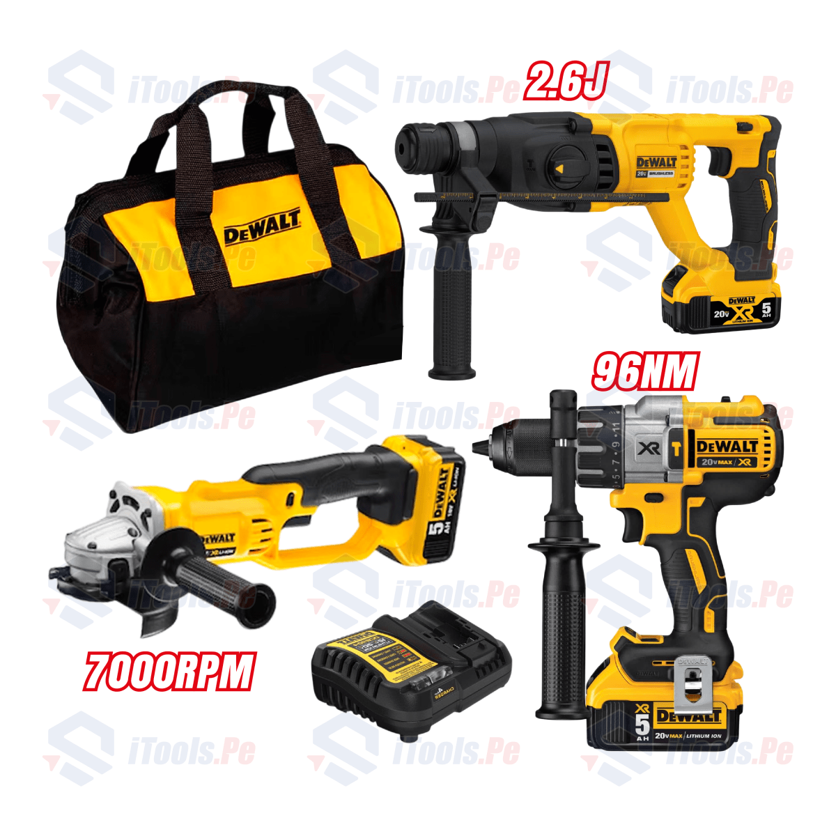 SUPER COMBO INDUSTRIAL LOCO X DEWALT1