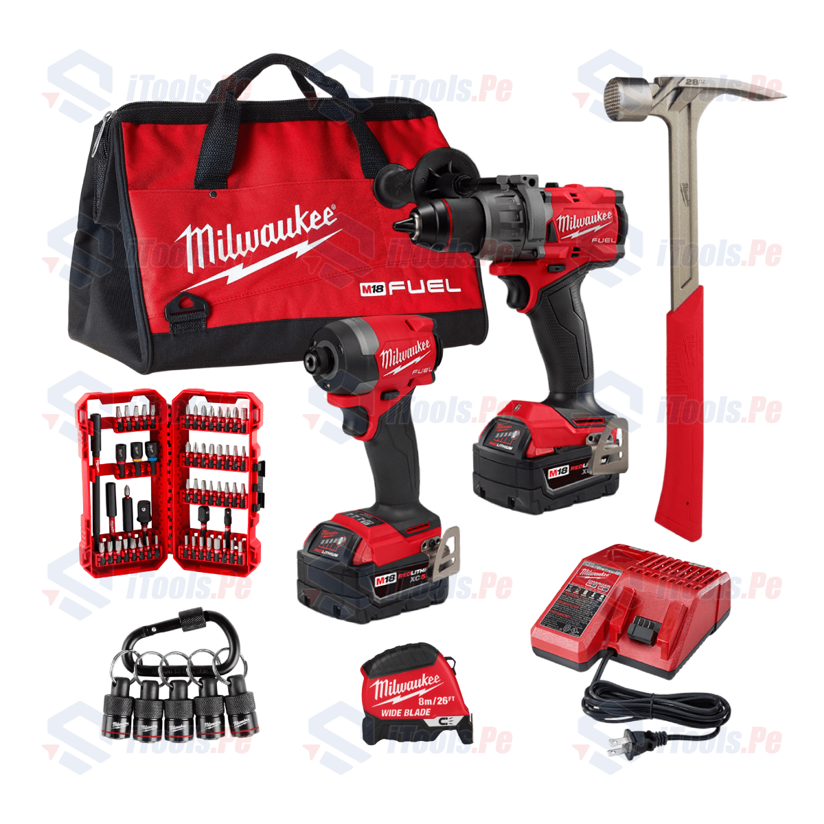 EL SUPER COMBO M18 FUEL 4TA GENERACIÓN + ACCESORIOS MILWAUKEE1