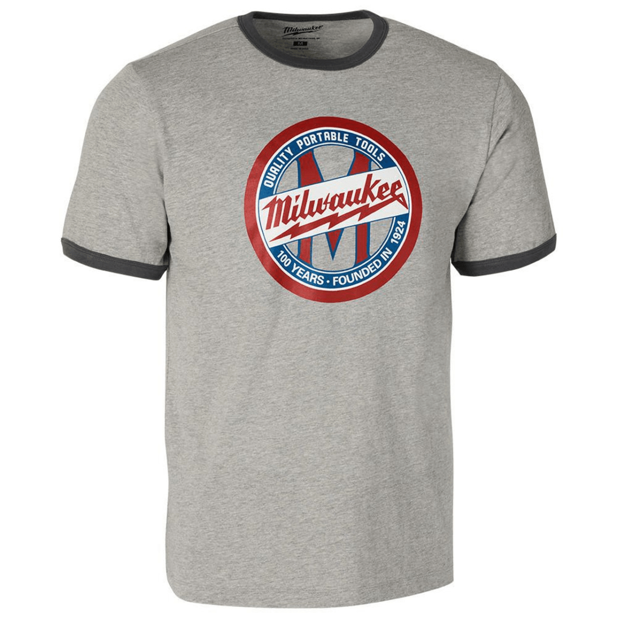 CAMISETA GRIS DEL CENTENARIO MILWAUKEE / SS1924G-L1