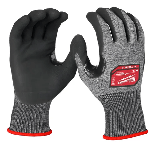 GUANTES DE NITRILO CON NIVEL 5 DE CORTE TALLA L MILWAUKEE / 48-73-71521