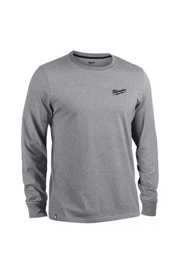 POLO DE TRABAJO HIBRIDA FREEFLEX MANGA LARGA GRIS L MILWAUKEE /604GL1