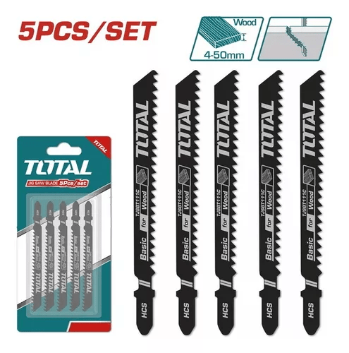 SET DE 5 HOJAS PARA SIERRA CALADORA PARA MADERA TOTAL / TJSBT111C1