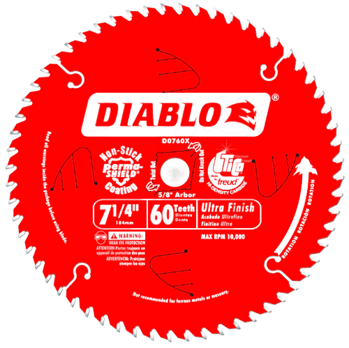 DISCO DIABLO DE 60 DIENTES 7 1/4