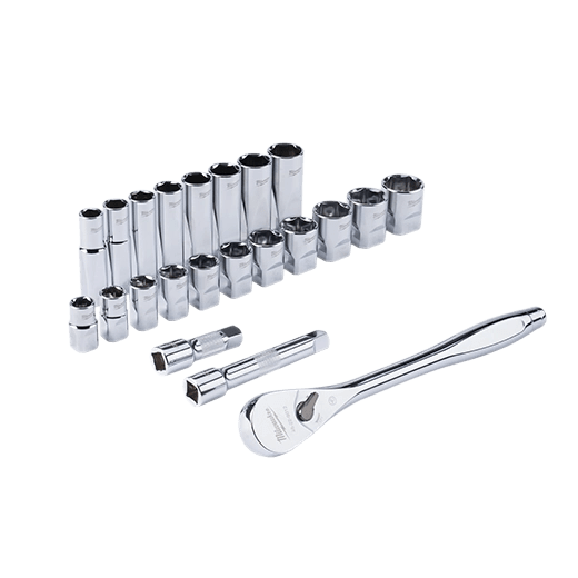 JUEGO DE DADOS Y RATCHET DE 1/2