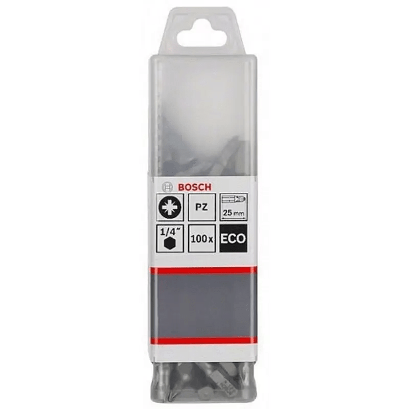 Punta Pozidrive PZ3 Eco Extra Hard 25MM 100UND BOSCH / 26085212231