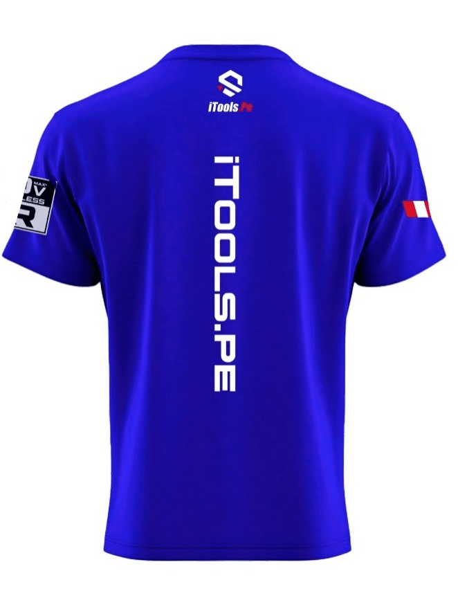 Polo itools de algodón color azul - talla S3