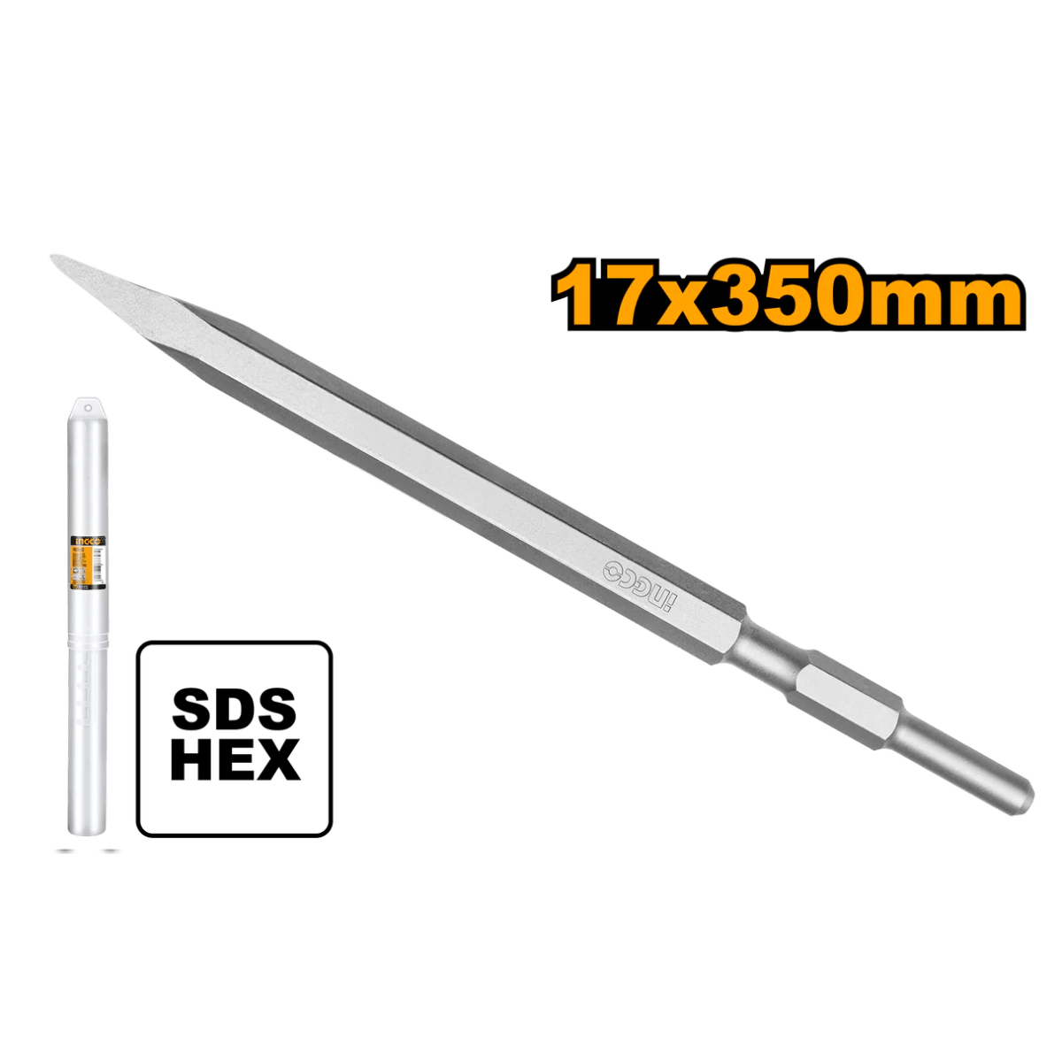 CINCEL HEXAGONAL DE PUNTA 17MM INGCO1